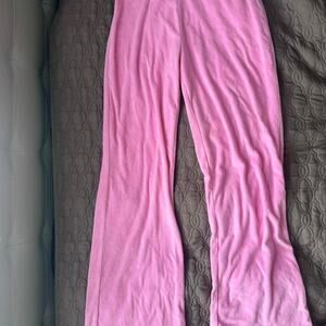 Pink straight leg sweatpants